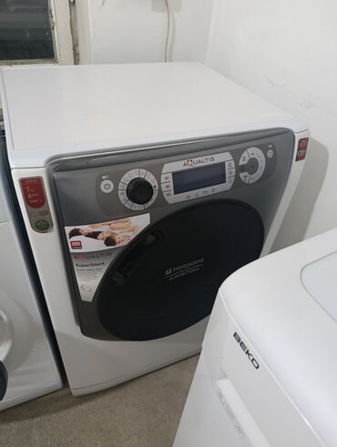 купить стиральную машину в бишкеке: Кир жуучу машина Hotpoint Ariston, Колдонулган, Автоматтык, 7 кг чейин, Толук өлчөм