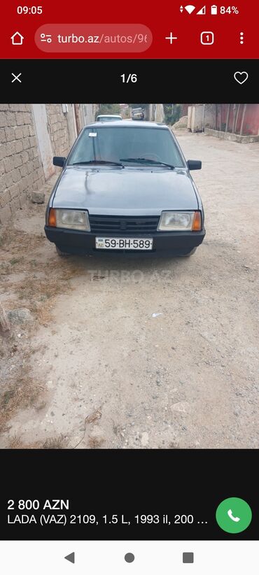 VAZ (LADA) 2109: 1.5 l | 1993 il Hetçbek