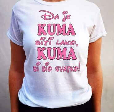 Majice kratkih rukava: Izrada majci po vašoj želji
S.m.l.xl.xxl 2000din
Boja: Bele i Crne — 19