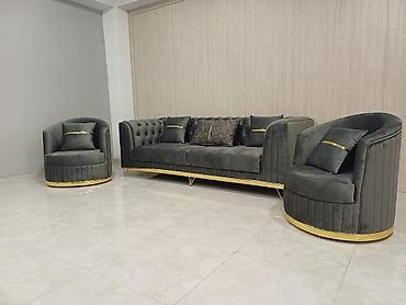 Sifarişlə divanlar: Divan, Qonaq otağı üçün, Parça, Bazasız, Açılmayan — 26