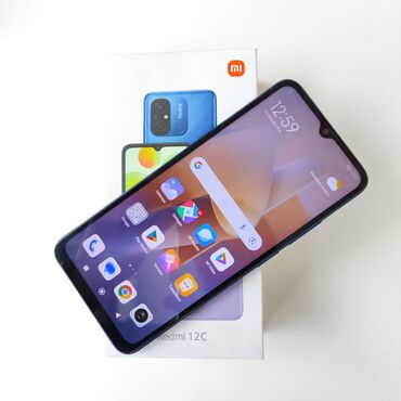 Xiaomi: Xiaomi Redmi 12C, 128 GB, rəng - Göy, 
 Barmaq izi, Face ID