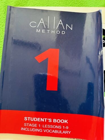 Callan Metodu "Tələbə Kitabı"nın 1-ci mərhələsi. Bu kitab 1-9-cu