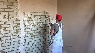 Штукатурка, шпаклевка: Механизированная штукатурка стен под обои, ровные и белые стены в — 4