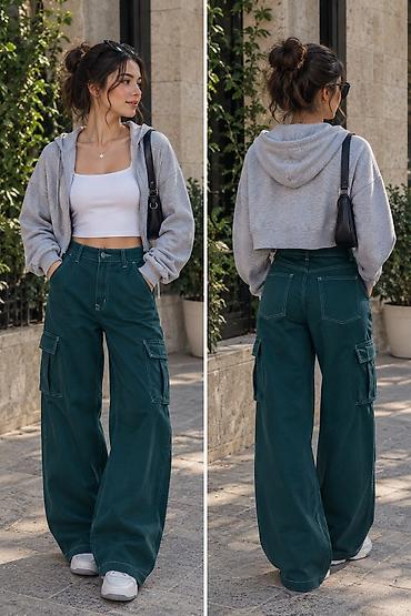 Şalvar, H&M, L, rəng - Yaşıl lalafo.az -da Şalvar, H&M, L, rəng - Yaşıl