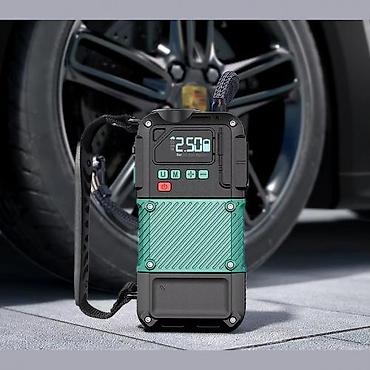 Инструменты для авто: Компрессор для накачки колес 3в1 + Jump Starter Пусковое зарядное — 2