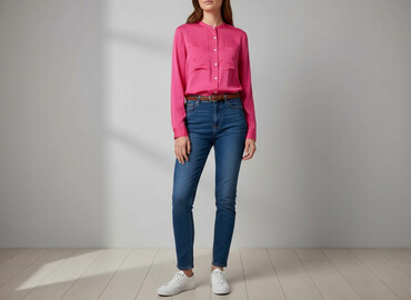 bluzki dopasowane eleganckie: H&M, Women's blouse, size S