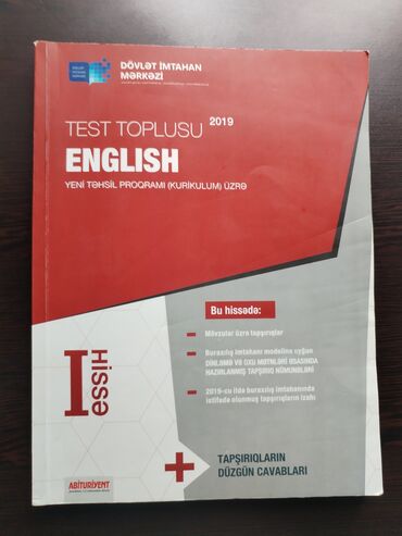 Kitablar, jurnallar, CD, DVD: Ingilis dili test toplusu 1-ci hissə (2019)