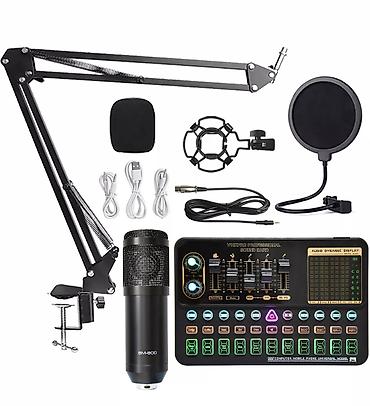 mikrofon bm 800 cena: 🎤 Leedor V10X Pro + BM800 Mikrofon Seti – Canlı Yayım və Studya Üçün — 1