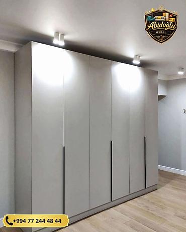 lambirin tavan: Yeni, 6 qapı, Güzgülü, Boz, Açılan, Düz dolab — 1