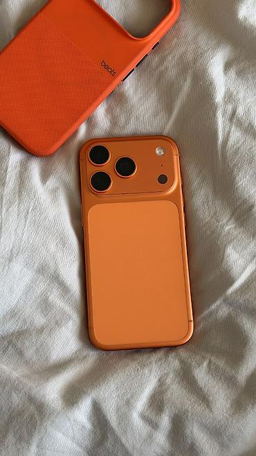 IPhone 17 Pro, Б/у, 512 ГБ, Оранжевый, Кабель, Коробка, 93 %