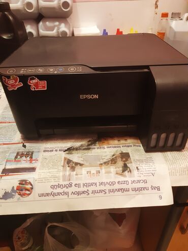 Modemlər və şəbəkə avadanlıqları: Printer EPSON L3150.Islenmisdir ancaq tezeden secilmir.Rengleri