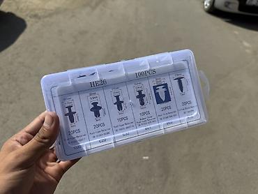 купить обеденные столы: Набор автомобильных пластиковых клипс/пистонов HE26 — 100 шт. В — 1