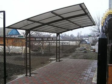 деревянный навес: Навесы стиле хайтек лофт любой сложности