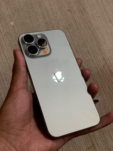 ноутбук в оше: IPhone 15 Pro Max, Б/у, 256 ГБ, Natural Titanium, Защитное стекло, Чехол, Кабель, 91 %