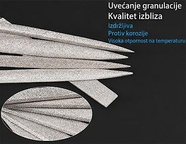 Turpije: Komplet od 10 dijamantskih turpija raznih oblika — 7