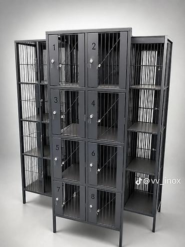 Офисные шкафы: Metall qarderob/şkaf – 12 bölməli, kilidli - Material: qalın metaldan — 3