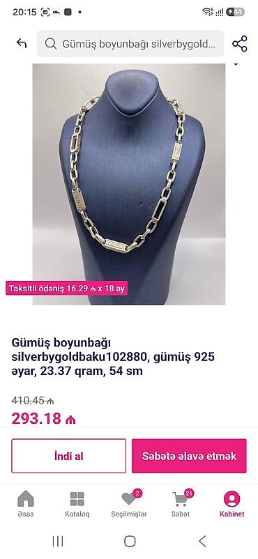 Boyunbağı, Versace, Gümüş