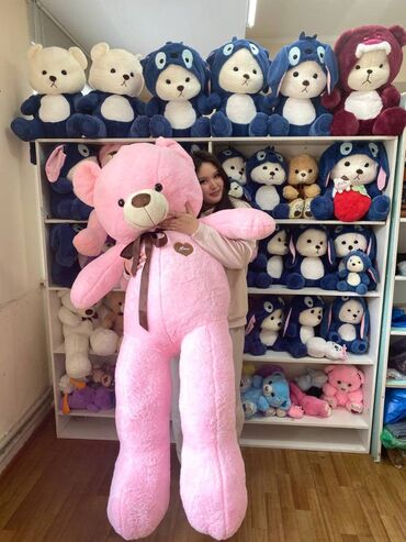 Игрушки: 🧸Мишка 160см 🔥🔥🔥 🧸60 см 1000 сом (Бесплатная доставка) 🧸80 см 1500 — 3
