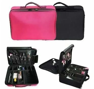 klipovi: Dvoslojna putna torbica za šminku i kozmetiku - 3 veličine 💄👜 Putna — 1