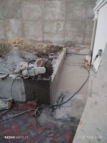 Beton işləri: Səssiz tozsuz səliqəli kəsim. Beton katlavan monolit kubik -da lalafo.az — 24 Beton işləri: Səssiz tozsuz səliqəli kəsim. Beton katlavan monolit kubik — 24