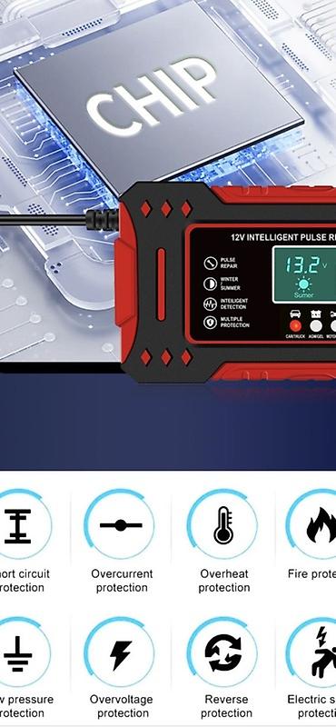 Аксессуары и тюнинг: Интеллектуальное импульсное зарядное устройство 12 V с функцией — 6