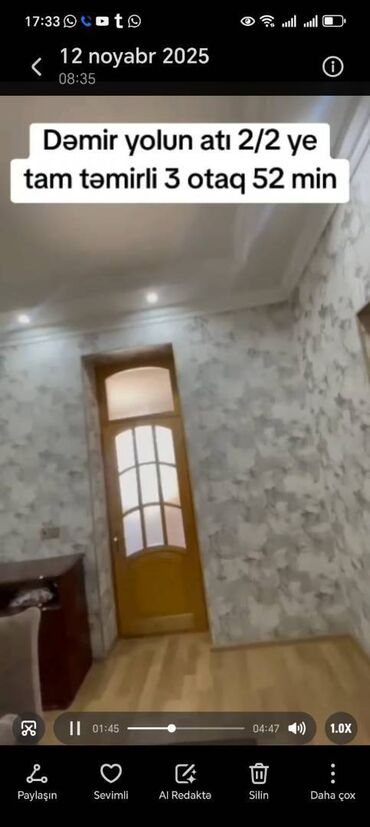 Köhnə tikili: Gəncə, 3 otaqlı, Köhnə tikili, 80 kv. m — 6