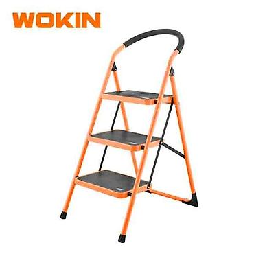 ucuz drel: WOKIN 3 Pilləli Nərdivan 150 kq – Polad, Qatlanan Dizayn WOKIN — 1