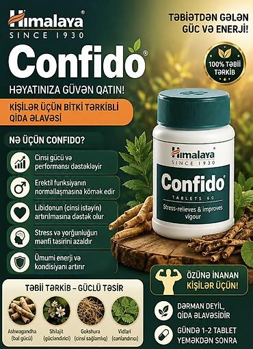 libido parfüm: Himalaya Confido – kişilər üçün bitki tərkibli qida əlavəsi Məhsulun — 1