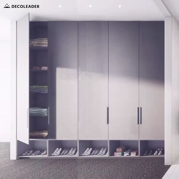 стеклянный обеденный стол: Распашной, 4 двери Прямой шкаф, Гардеробный шкаф