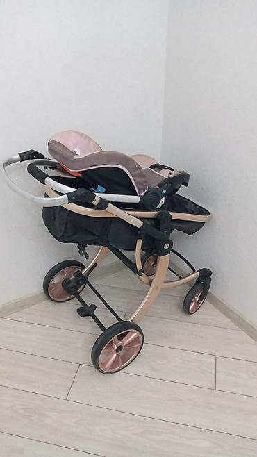 araba: Uşaq arabası + avtomobil üçün beşik (2‑si 1‑də) dəsti 500 manata — 1