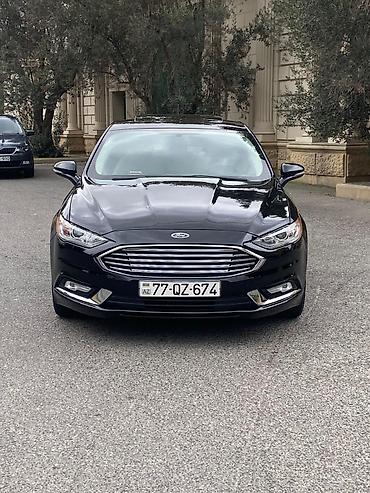 hyundai servis dərnəgul: Ford Fusion sedan – qara rəng, aerodinamik kuzov və xrom radiator — 5