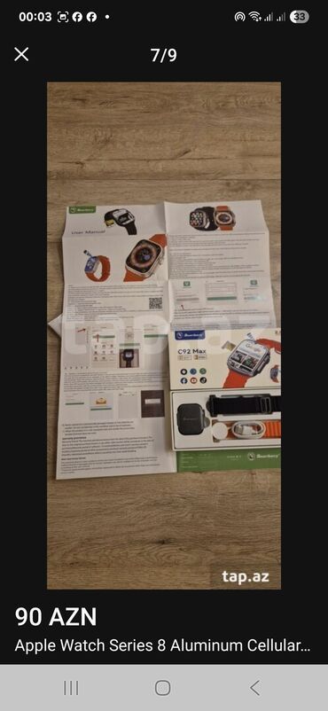 Smart saatlar: Smart saat, Sensor ekran, rəng - Qara — 3