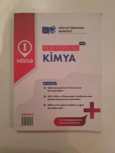 Kimya DIM test toplusu 1ci hisse 2018