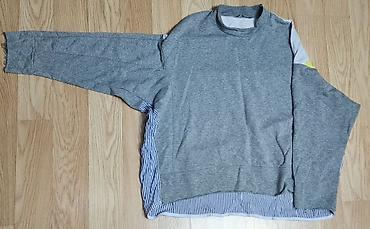 idman sort: Trendyol- Qadınlar üçün rəng bloklu uzunqol sweatshirt - Dizayn: Önü — 2