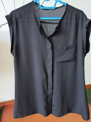 женские летние блузки с воланом: Блузка, Классическая модель, Шифон