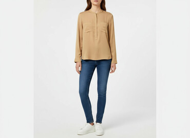 hm koszulka lniana: H&M, Women's blouse, size S