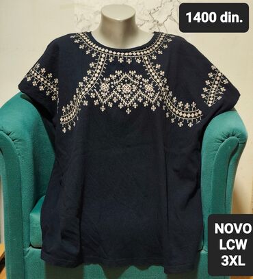 Majice kratkih rukava: Lc Waikiki, 3XL (EU 46), bоја - Crna