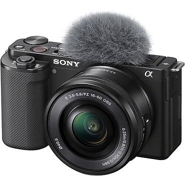 камера для блогера: Киношная Камера для влогинга Sony ZV-E10 с объективом E PZ 16–50 мм — 1