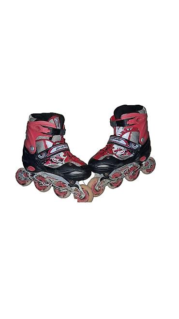 Roliklər: Inline konki (roller skates) – tənzimlənən ölçülü, 4 təkərli model - — 1