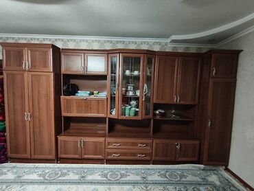 шкаф кийимдер учун: Зал үчүн гарнитур, ДСП, түсү - Күрөң
