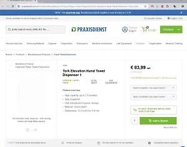 Peškiri: Tork Elevation Dispenser za papirne peškire – H2 sistem (Interfold) - — 12