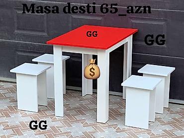 plastik stol stul sederek: Masa desti rəng seçimi var — 1