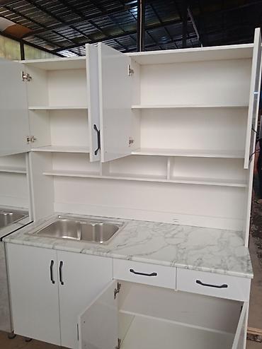 Кухонные гарнитуры: Кухонные гарнитуры с мойкой и верхними шкафами - Комплект прямой — 5