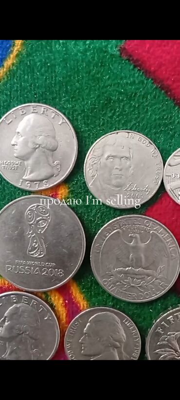 Монеты: Коллекция монет из разных стран мира. Состав по фото: - США — 21