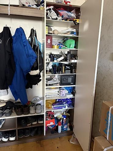 Mebel: İşlənmiş, 1 qapı, Güzgülü, Ağ, Açılan, Düz dolab — 2