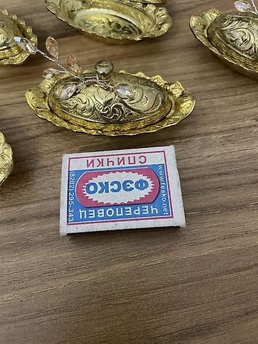 mis samovar: Məhsul: Qapaqlı dekorativ mis qablar dəsti 10 ədəd, Türkiya, suvenir — 7
