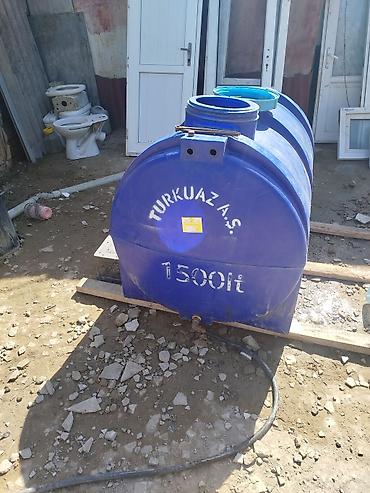 Baklar və çənlər: Su çəni – Turkuaz A.Ş., 1500 litr - Həcm: 1500 lt (üzərində qeyd — 5