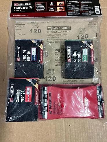 Ostali pribor i dodaci za alate: Parkside Sandpaper Set – set za ručno brušenje, 24 dela Univerzalni — 1