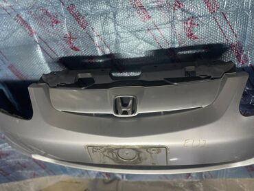 Бамперы: Передний Бампер Honda 2001 г., Б/у, цвет - Серый, Оригинал