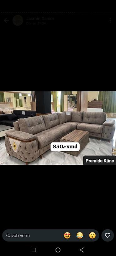 Məhsul: Künc divan dəsti – “Piramida Künc” - Müasir dizaynlı